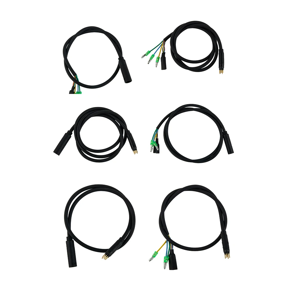 

9Pin E-Bike Motor Extension Cable With Male Female Outer Diameter Reliable Rubber Metal Construction Ensures Smooth