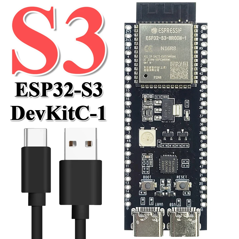 Placa-de-desarrollo-de-ESP32-S3-DevKitC-1-m-dulo-Wifi-BT-2-4G-para ...