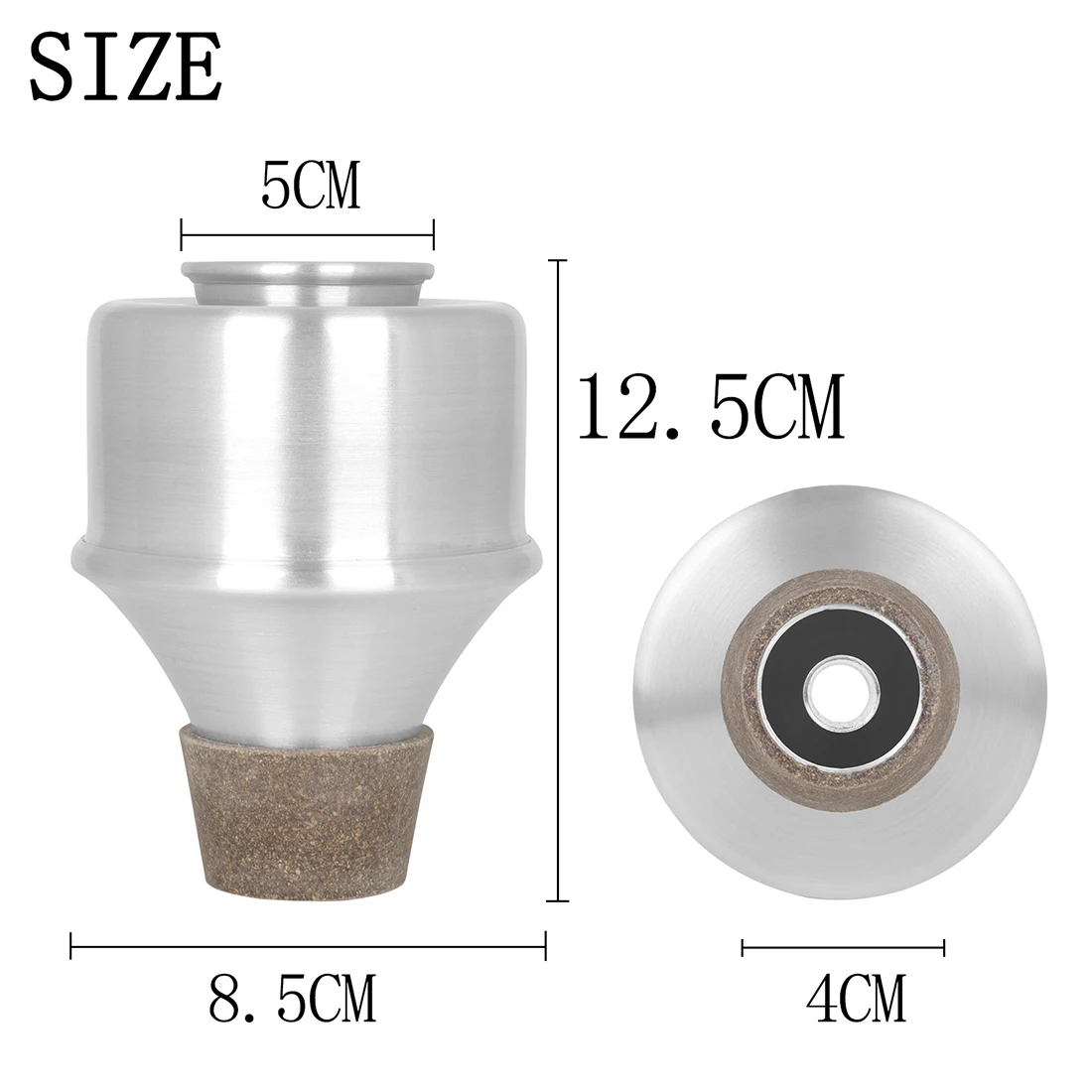 Trumpet Mute Aluminium Straight Trumpets Mute For Jazz Instrument For Practice B