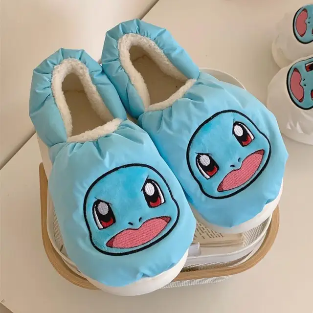 Pokemon Pikachu Squirtle Gengar Cotton Slippers