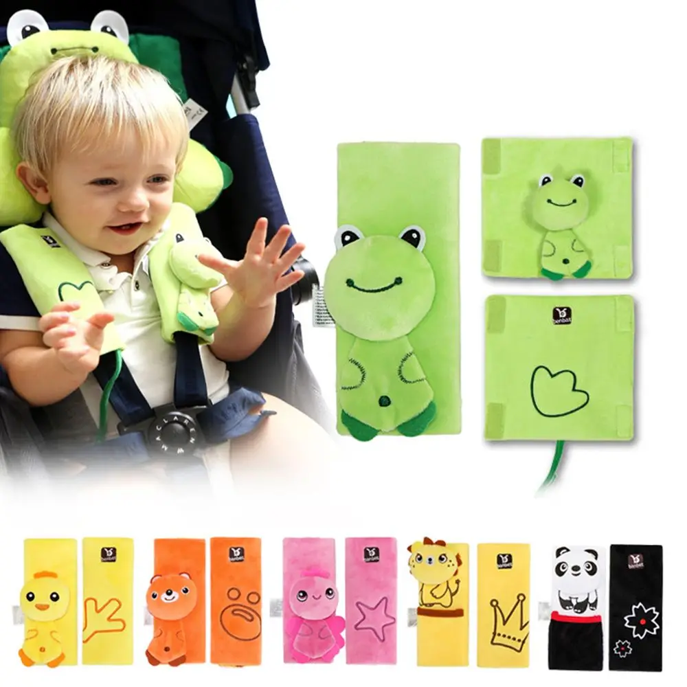 

Cartoon Animal Baby Car Seat Seat Belt Strap Cover Safety Pad Soft Shoulder Pads Strap Protection Pad Baby Stroller Accessories