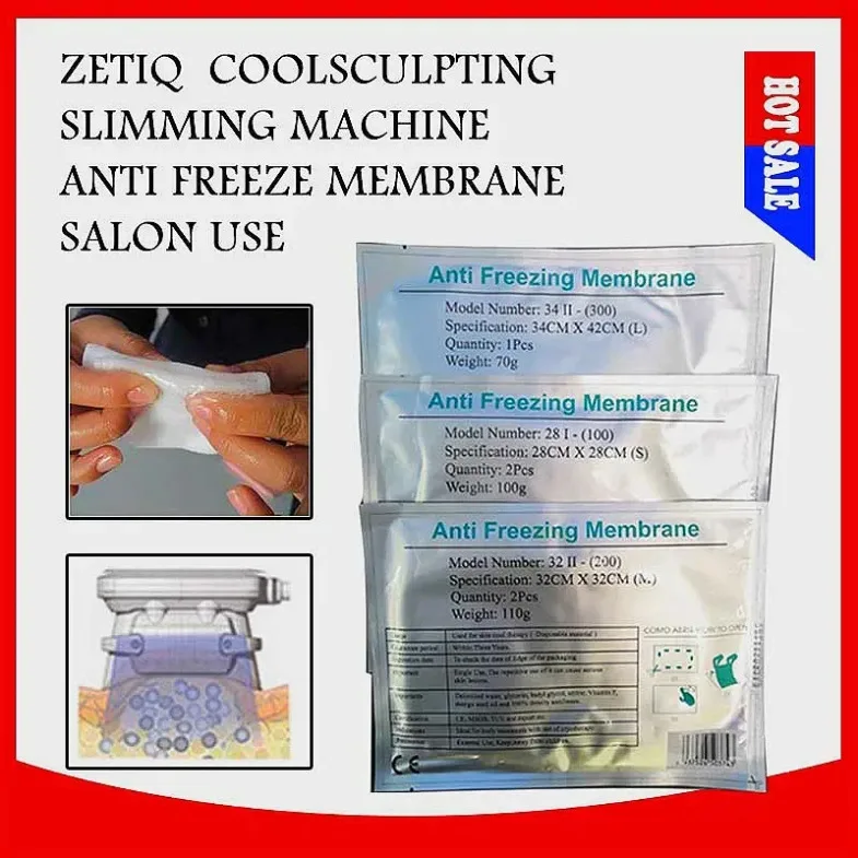 

Consumable Antifreeze Membrane Mask For Two Cryo Handles Work At The Same Time Rf Cavitation Slimming Machine