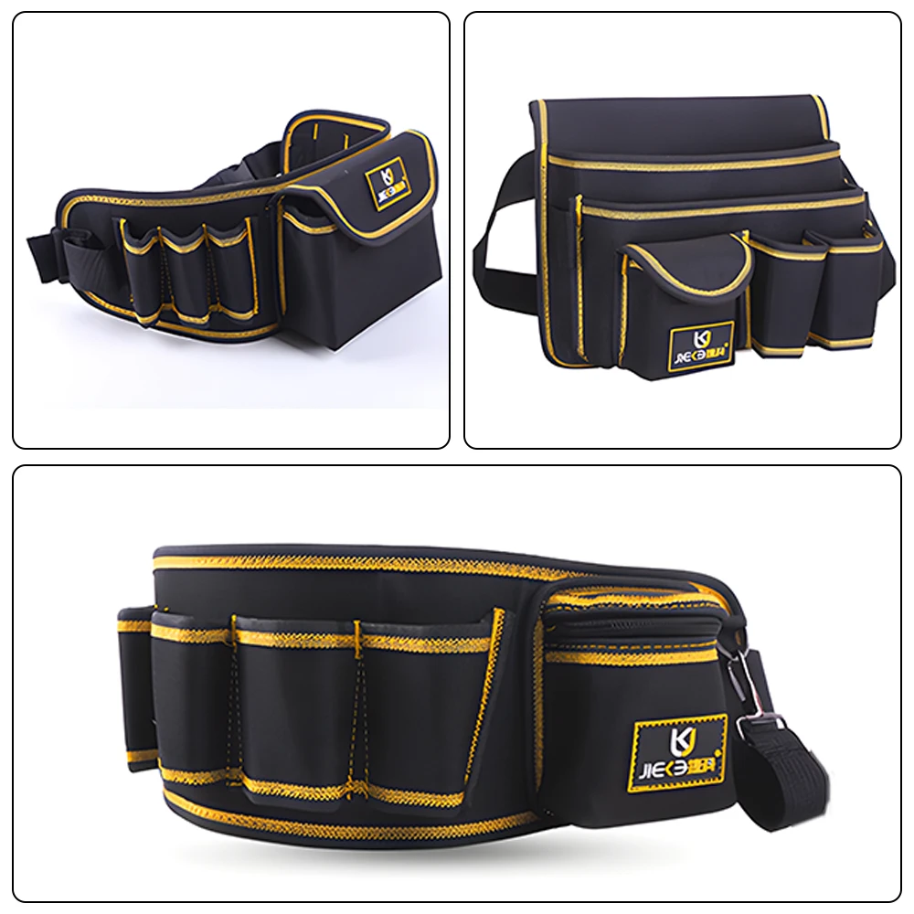 Multi-function Waist Pack Repair Tool Storage Bag Wrench Pliers Storage Bag Hardware Tool Pocket Oxford Cloth 6