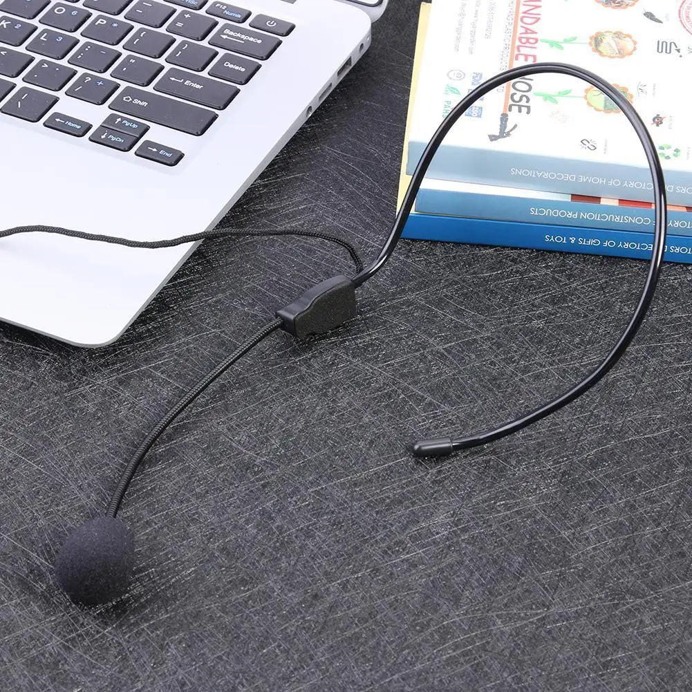 유선 헤드 마운트 마이크, 3.5mm 플러그 헤드셋 마이크, 교사 투어 가이드용