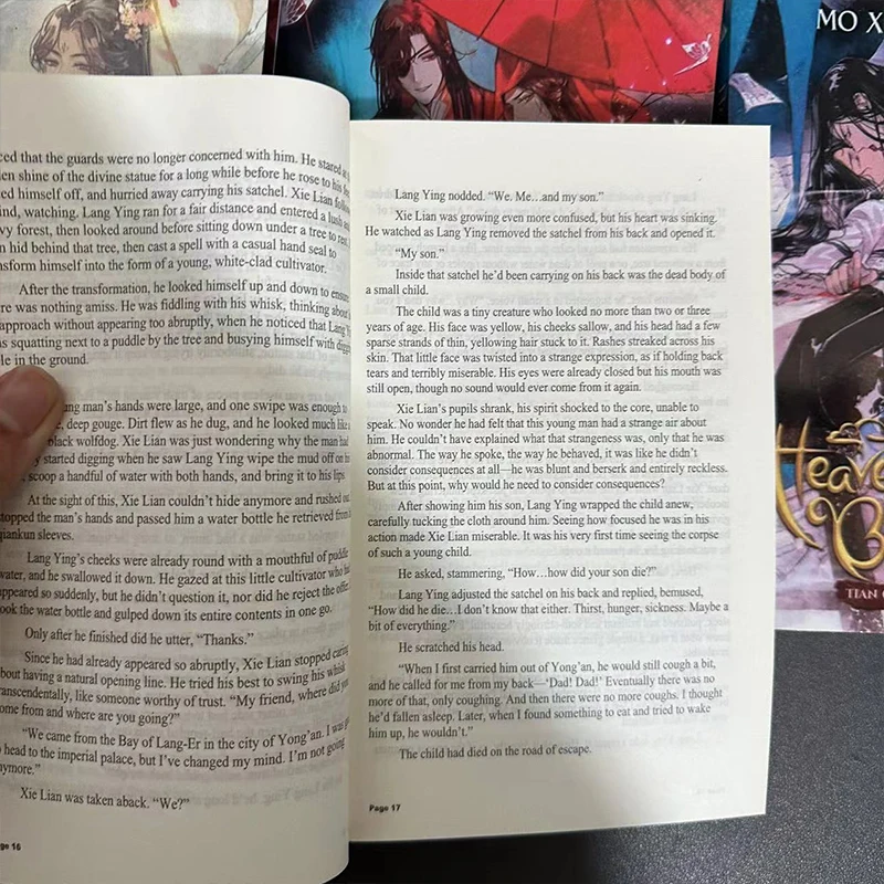 7 Books 1-7 English Heaven Official Blessing tian guan ci fu Moxiang Copper Smelly Novel Books xie lian hua libros