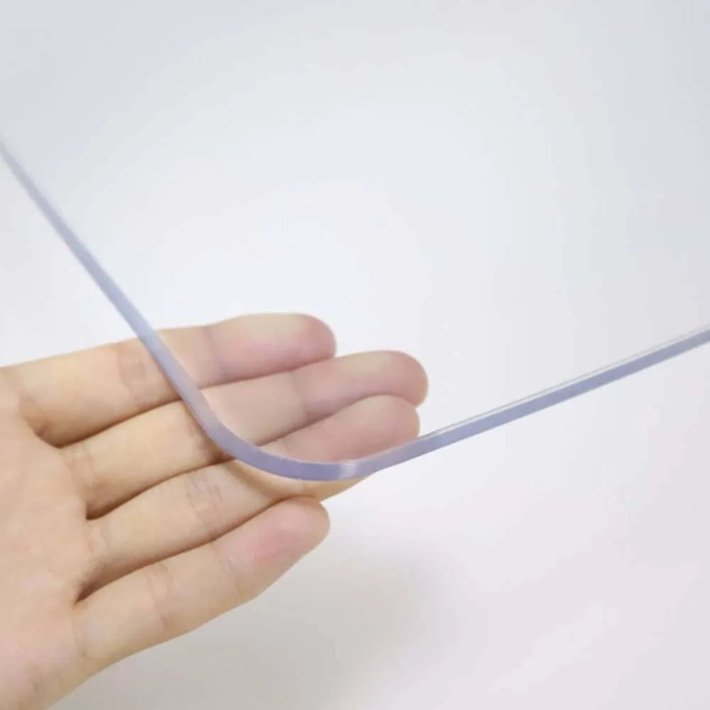 PVC Tablecloth Transparent Table Cloth 2mm Waterproof Kitchen Oil-Proof Table Mat Plastic Soft Glass Protector Cover: 3 - 5 Days Free Delivery Only UK