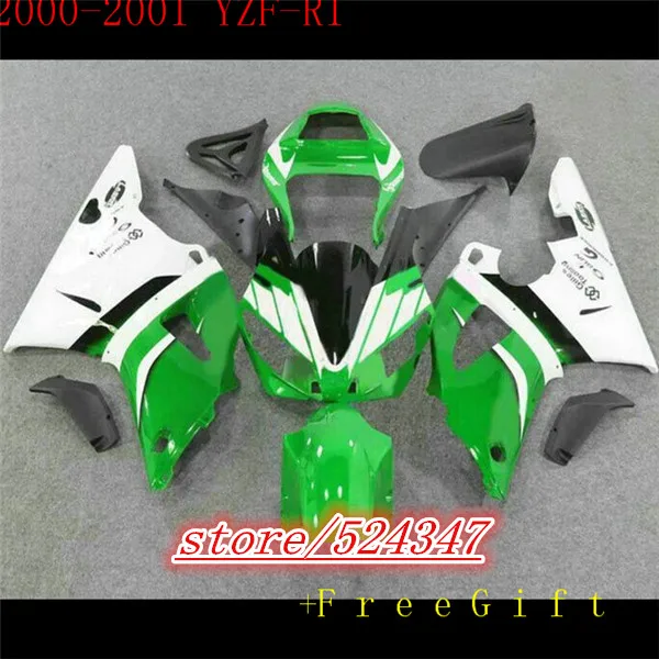 Hey-2000 2001 Yzfr1 Carene Bianche Verdi Per Yzfr1 2000 2001 Carenatura Adatta Per Yzf R1 2000 2001 Yzf-R1 00 01 Per Yamaha