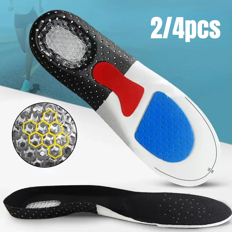 MEN'S AND WOMEN'S Sports Insole Silicone Sports Insole Arch Support Sports Insoles Running Gel Insert Cushion Sneakers Sole