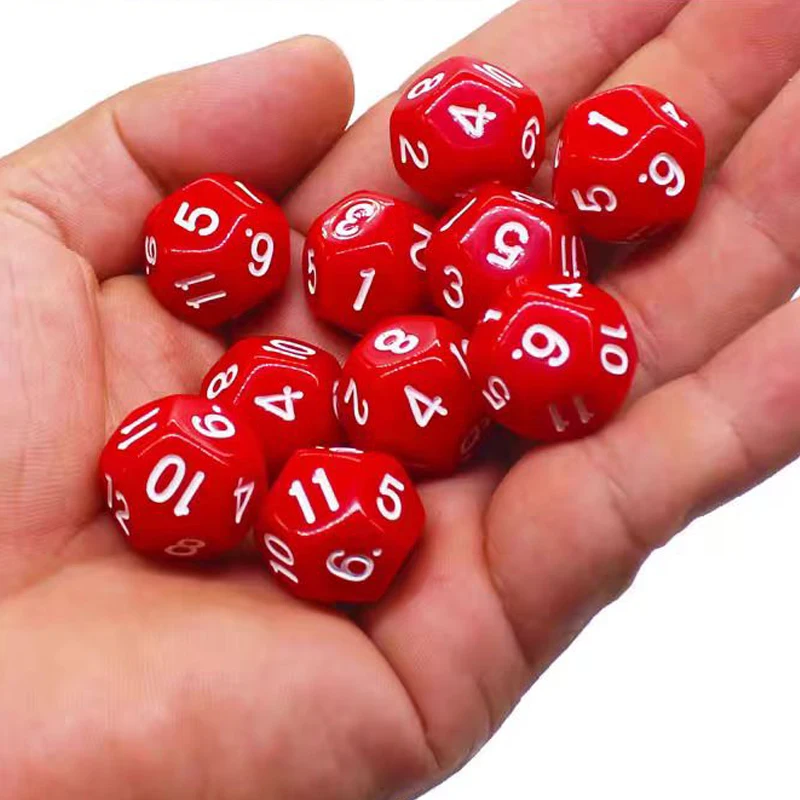 60/30PCS Math Manipulatives Number Counting Cubes For Kids Learning Resources Toys 12 Sided Dice For Classroom Teaching Supplies