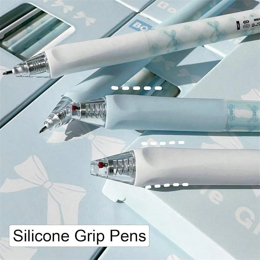 Bowknot Gel Pens Set - 4pcs Precision Tip with Fast-Drying Ink
