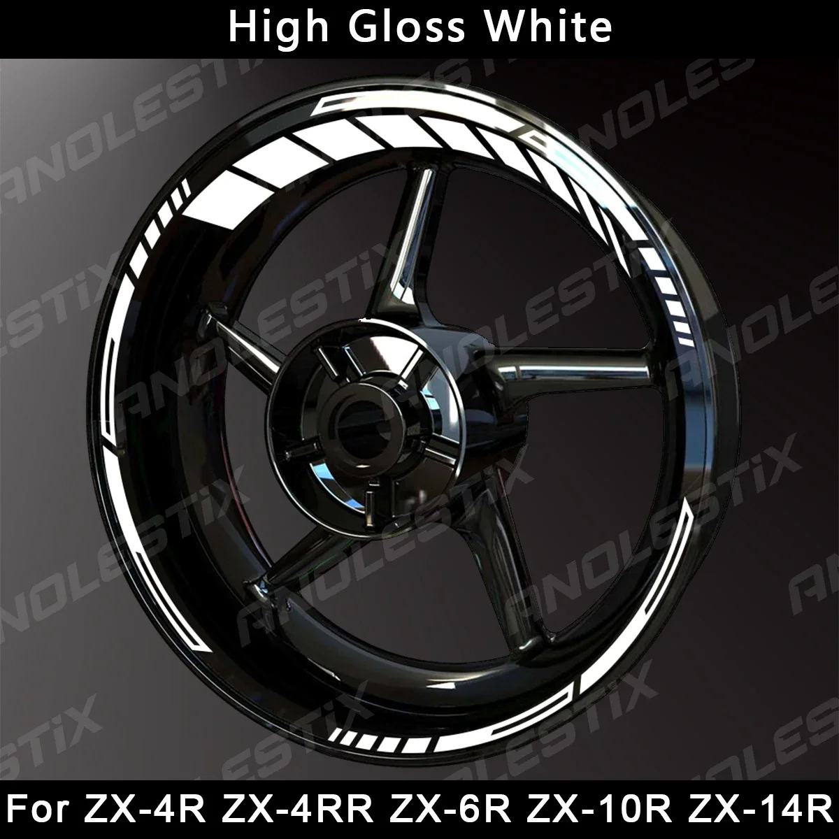 ホイールステッカー バイク ホイール リム ステッカー デカール 反射