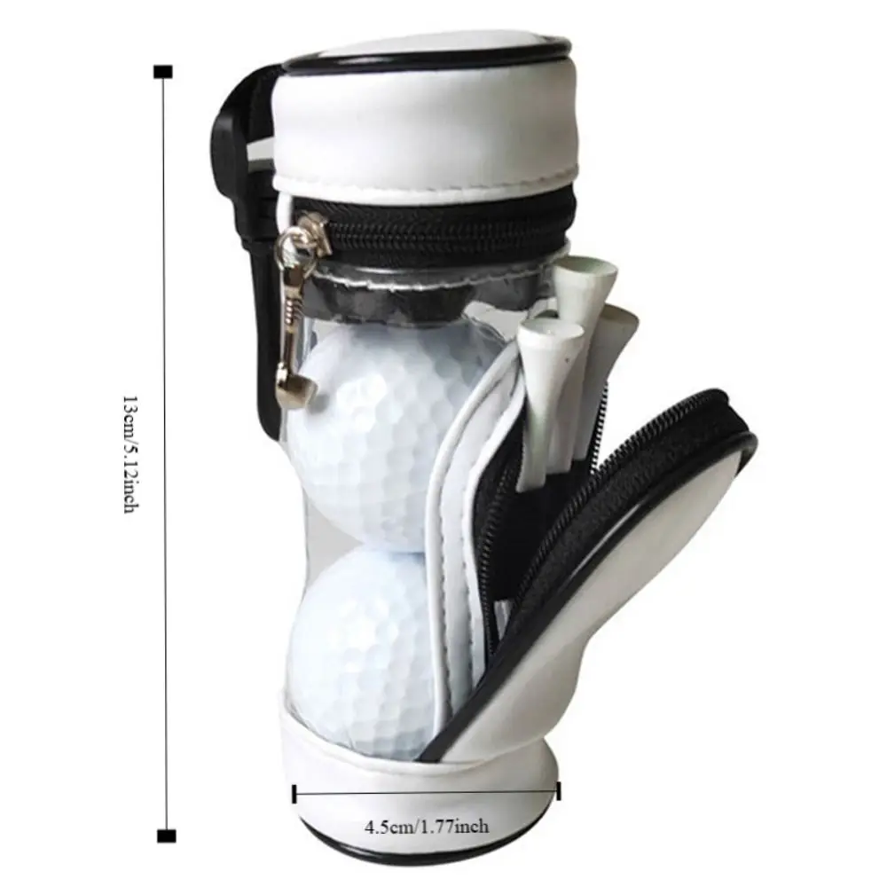 Golf Pouch Golf Mini Bag PU Waterproofing Wear-resistant Durable Large Capacity Portable Golf Accessories