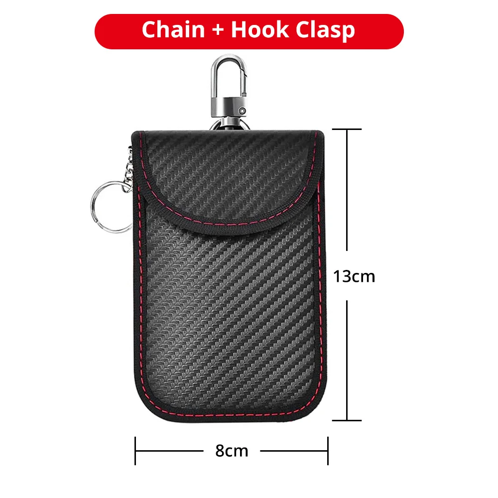 Enhanced Anti-Theft Faraday Key and Card Shielding Pouch
