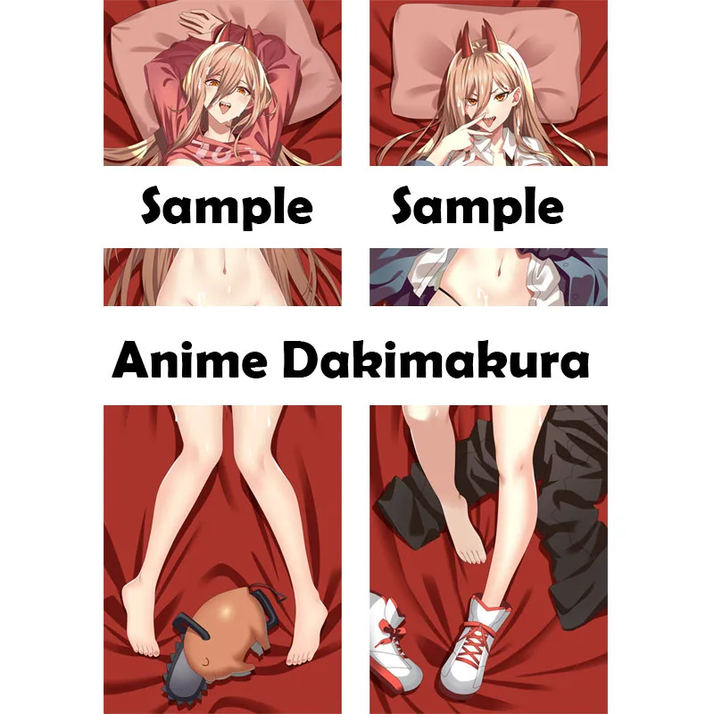 

Anime Chainsaw-Man Power Sexy Cosplay Dakimakura Huggable Body Bedding Full Size Pillow Cover DIY Otaku Custom Pillowcase Gift