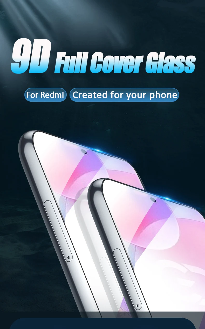 Tempered Glass For Xiaomi Redmi 10 9 9A 9C 9T 8 8A 7A K20 K30 K40 Pro Screen Protector Redmi Note 11 10 Pro Max Protective Film iphone screen protector