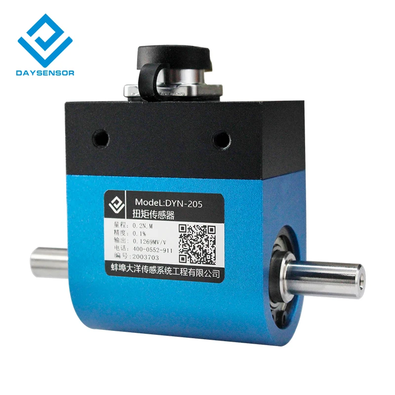 

DYN-205 3Nm 5Nm high accuracy contact dynamic torque meter tester astandard speed slip ring rotary Rotating Torque Sensors