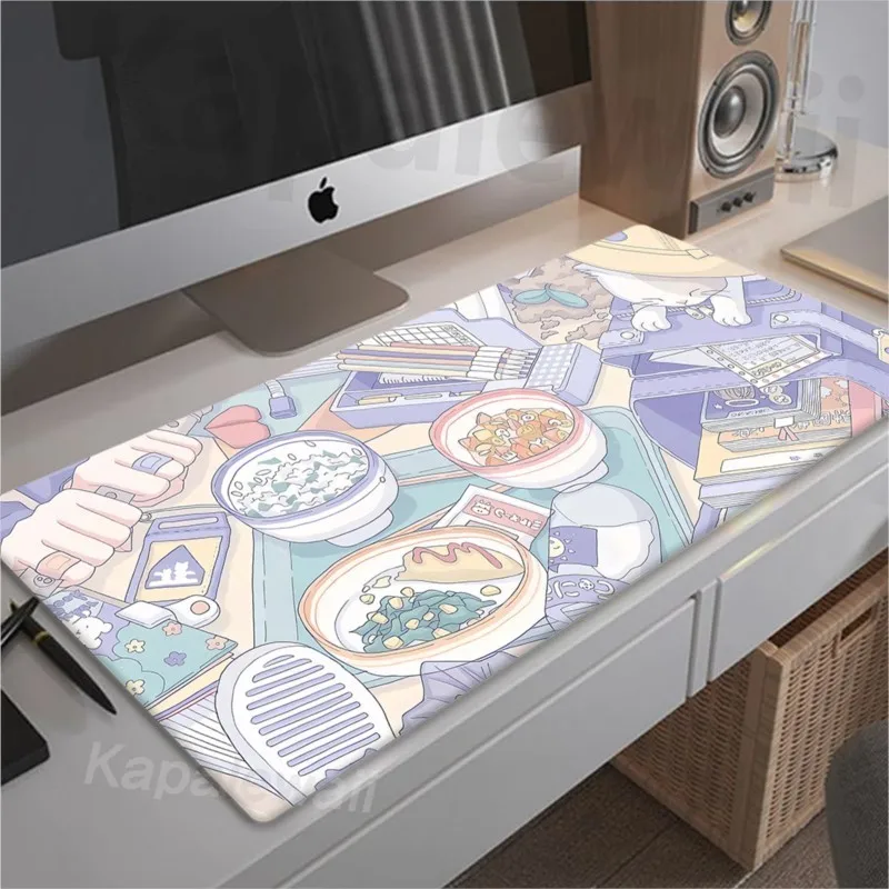 Bonito Kawaii Gamer Mouse Pad Grandes Almofadas de Teclado Deskmat Game Mat Tapete de Mesa Gaming Tapete Rosa 900x400 mm Xxl - Imagem 6
