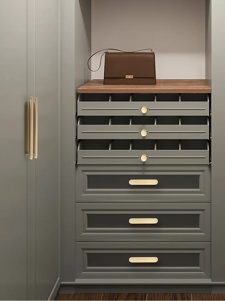 Description Picture 6 of itemLuxury Cabinet, Wardrobe Door Handle, Brushed Gold, Simple Kitchen Cabinet, Drawer Handle, Furniture, Zinc Alloy Small Handle