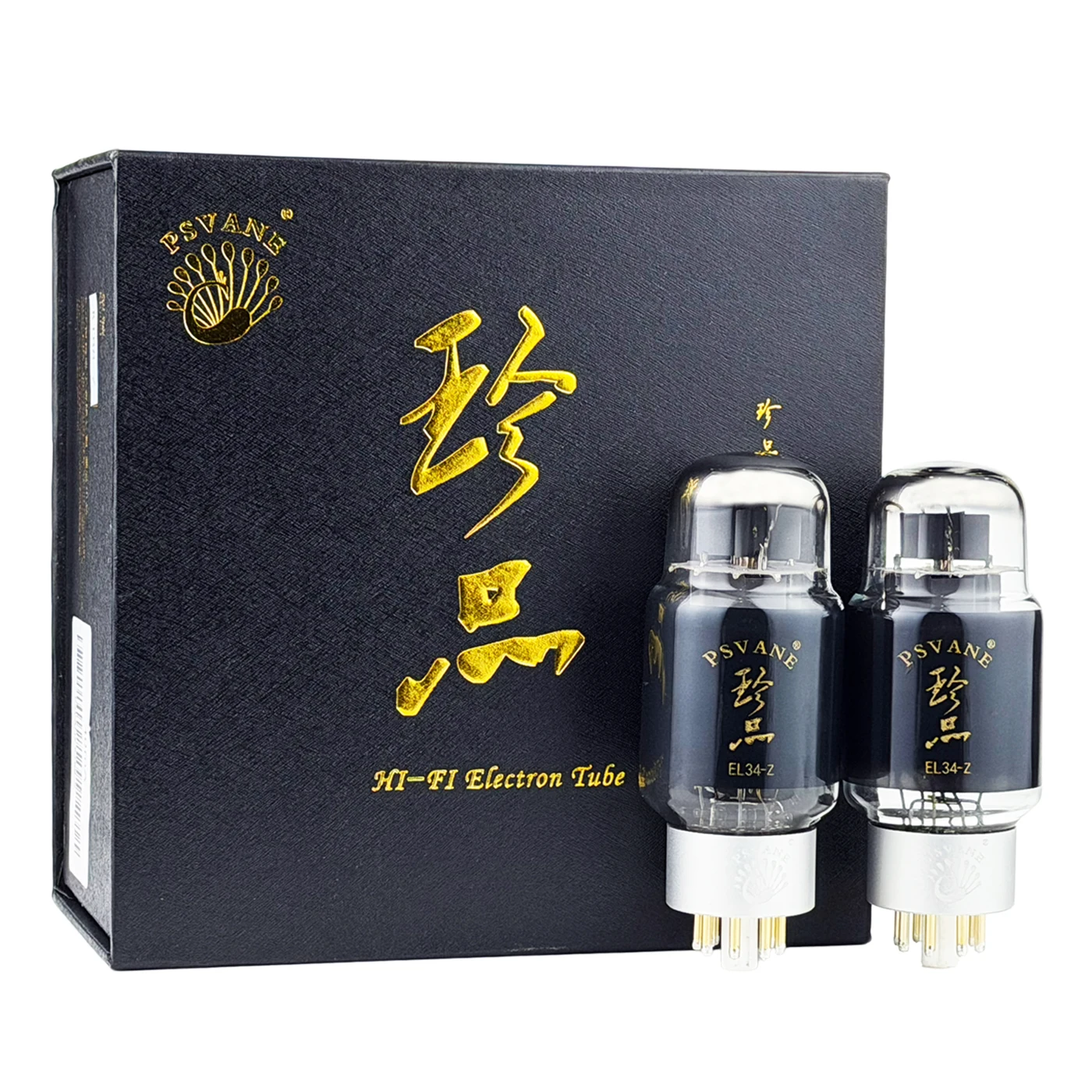 PSVANE EL34-Z 트레저 시리즈 파워 펜트로드 진공관, 탄소 크리스탈 코팅, 골드 핀, 6.3V 1.5A, EL34 6CA7 6L6 6P3P 대체품