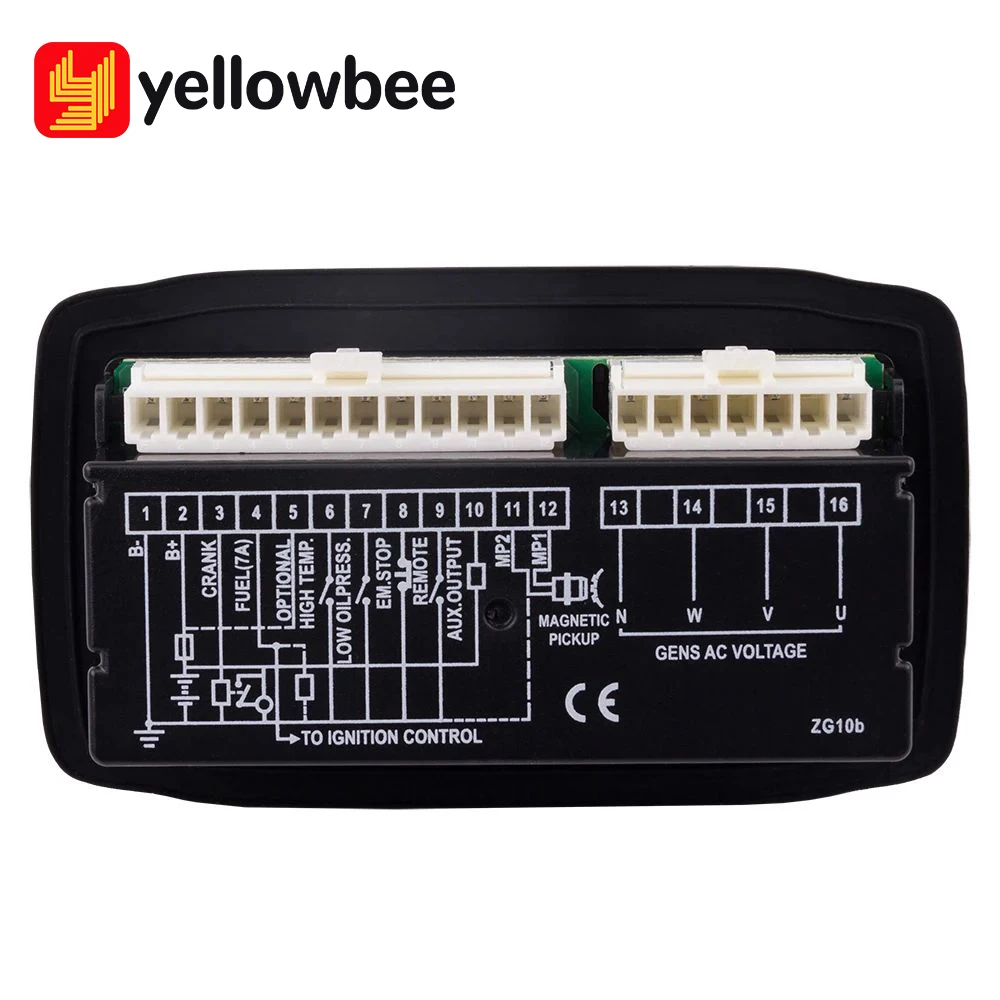 mgc100 소형 발전기 컨트롤러 자동 7가지 보호 모듈 범용 LED 디스플레이 컨트롤러 보드 디젤 발전기 부품