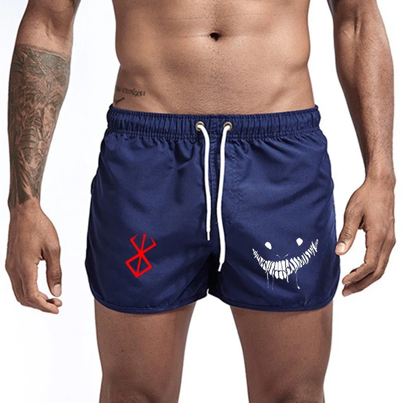 Shorts For Men Summer Men's Pattern Printed Swimwear Shorts Sexy Swim Trunks Men Swimsuit Low Waist Breathable Beach Wear 4