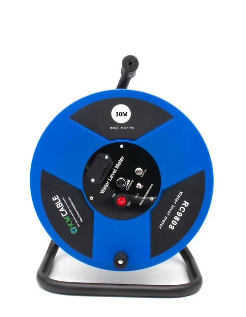 Jauge de niveau d'eau portable pour puits, capteur de niveau de forage, jauge de profondeur d'eau, mesureur de niveau d'eau 15m 30m 50m 100m 1