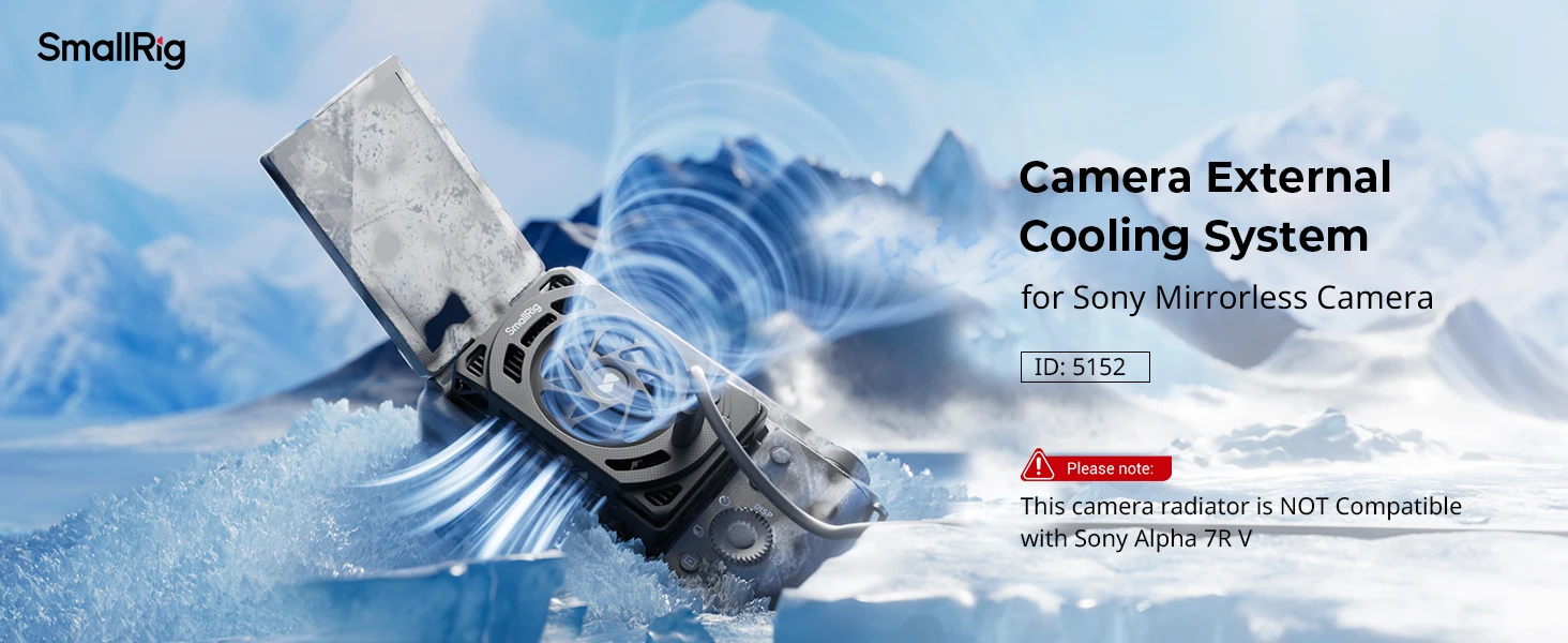 Cooling Fan for Sony Selected Cameras for Sony ZV-E1/ZV-E10/ZV-1/A7 IV/A7S III/