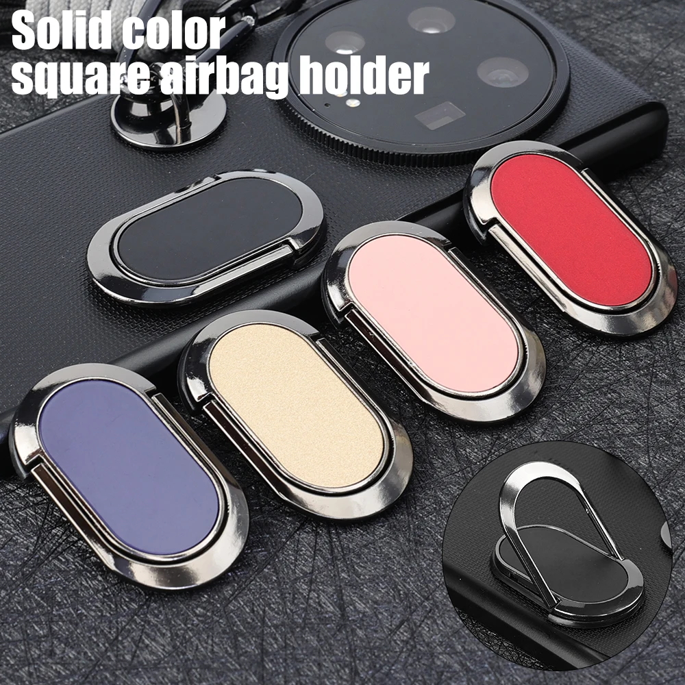 360° Rotation Oval Self-adhesive Phone Holder Multi-function Lazy Bracket for Car Magnetic Stand Anti-lost CellPhone Finger Ring