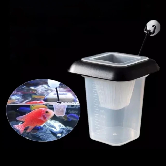 DIY Acrylic Aquarium Feeder Fish Tank Fish Shrimp Food Live Worm