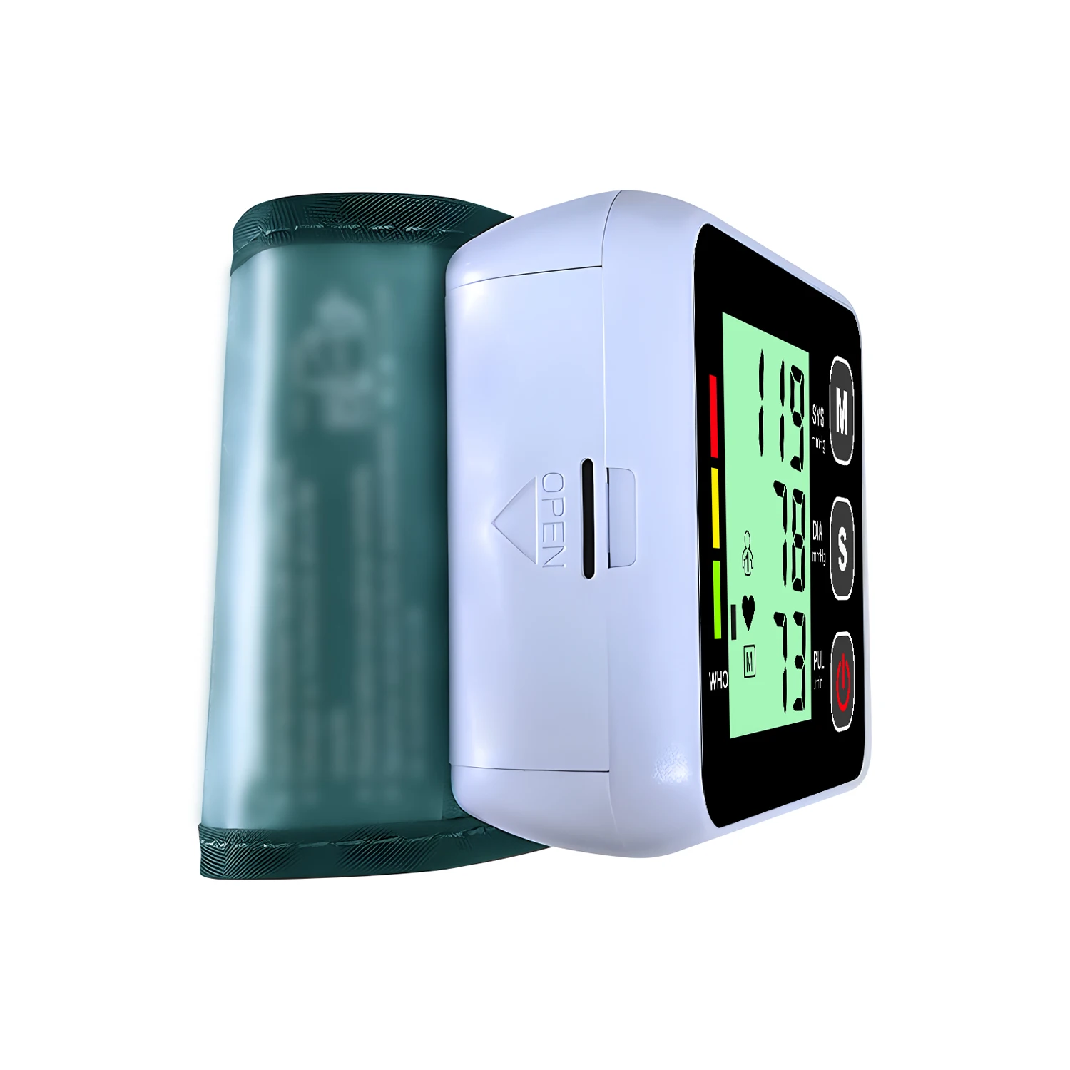 Blood Pressure Monitor Portable Wrist lcd Automatic Digital Sphygmomanometer Heart Rate Pulse Tonometer