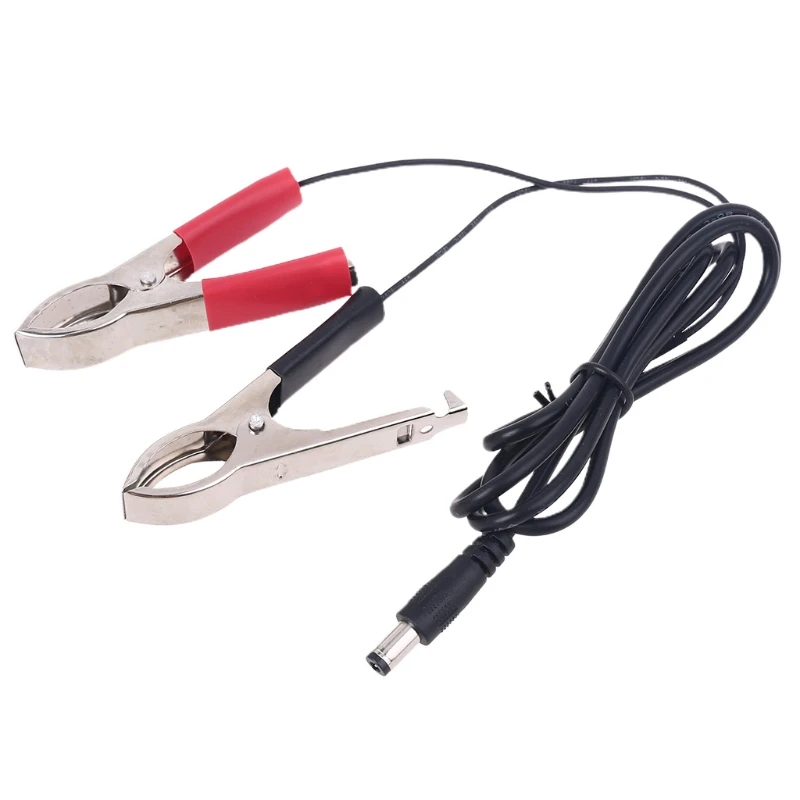 

Dropship 5.5x2.1mm for DC Barrel Male Plug to Dual Clips Connector Cable Adapte