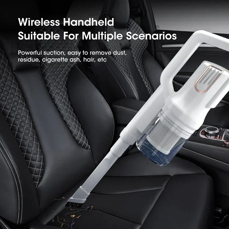 Wireless 5Kpa High Suction Handheld Vacuum Cleaner Portable Low Noise Multifunctional for Home Car Use 4