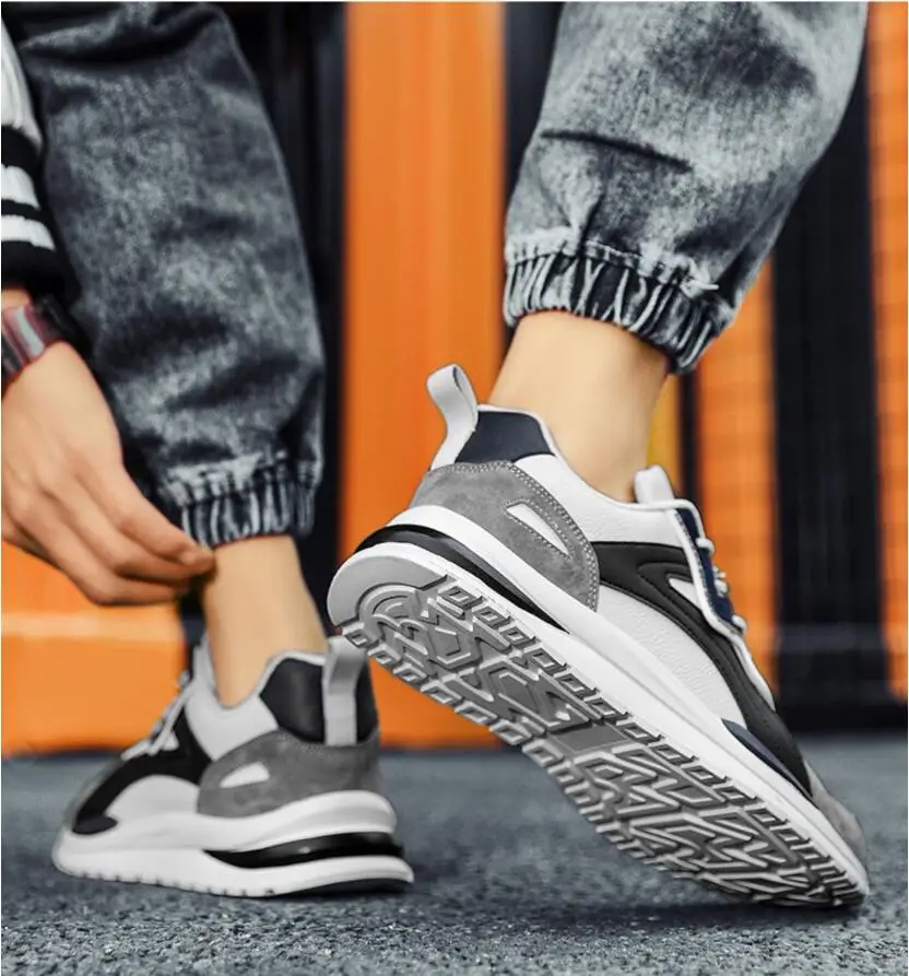 Leichte Herren Laufschuhe Mesh Freizeitschuhe Mit Schnürung_voghion.com
