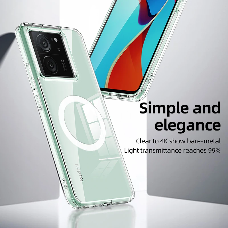 Airbags Shockproof Magnetic Wireless Charging Case Shell - Enhanced Protection Cover