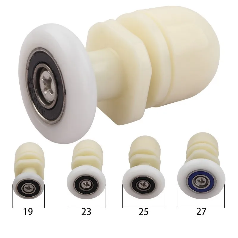8pcs/Lot Shower Door Rollers Runners/Wheels/ Pulleys Daimeter 19mm/23mm/25mm/27mm with Eccentric Shaft shower door rollers shower room rollers shower room pulley sliding door pulley