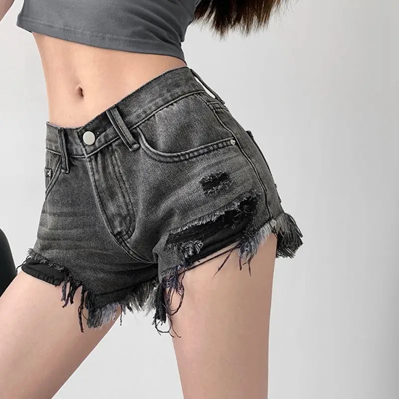 Ripped Denim Skirt for Women, Skirt Pants, Korean Clothes, Style Shorts, Summer Clothes, Offer