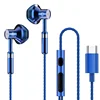 Type C&3.5mm Gamers Headsets 9D Stereo Earphones In-ear Wired Headphones HiFi Bass Earphone Earbuds for Samsung Headset with Mic 6