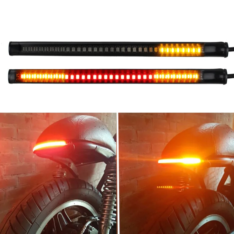 Flexible 48 LED Motorcycle Light Bar Strip Flexible Motorcycle Brake