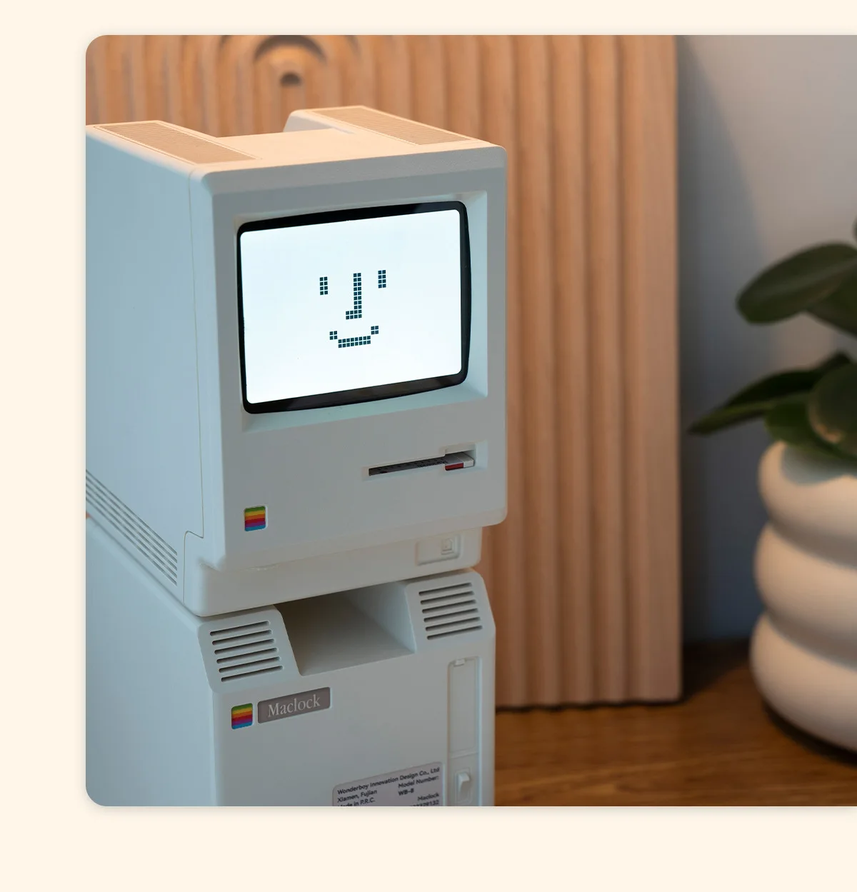 RayCue Maclock Retro Pixel Alarm Clock