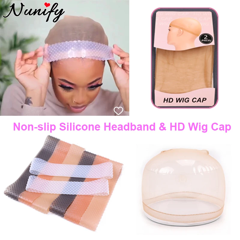 1 piece Quality transparent silicone headband for wear wig soft hair band  wig grip for lace