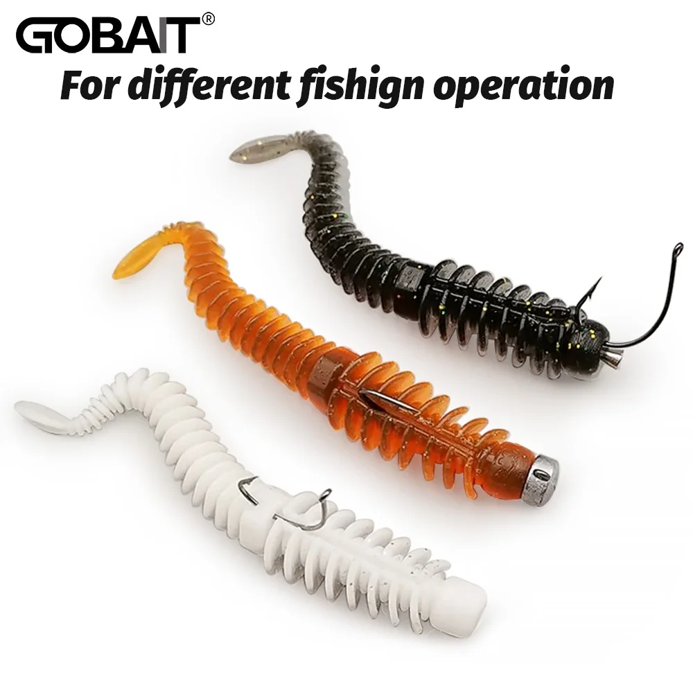 10 leurres souples TPE 6.5cm à 8.5cm pour pêche de la carpe - Kit appâts aromatisés avec hameçons