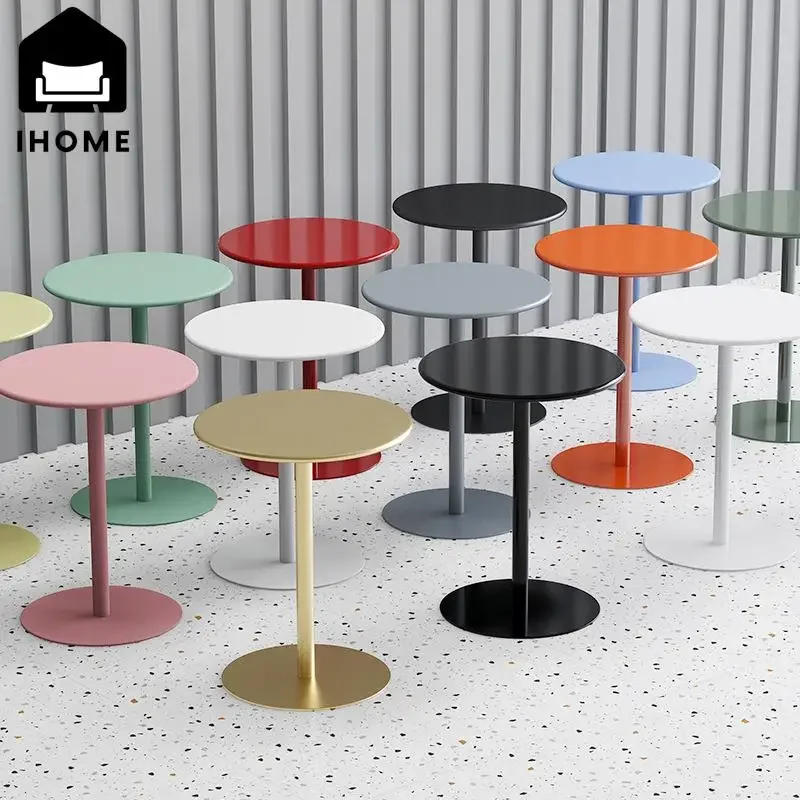 

IHOME Nordic Small Coffee Table Simple Modern Mini Bedroom Bedside Table Living Room Sofa Corner Several Small Round Table 2023
