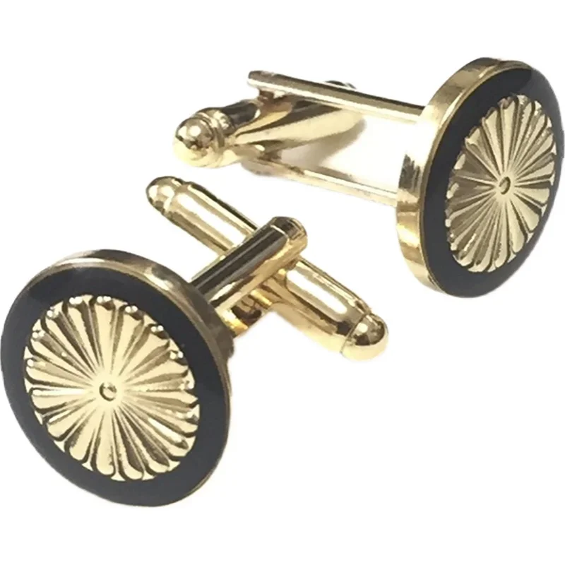 Chrysanthemum Cufflinks Senior Shirt Brooch Small Badge Vintage Men 'S Suit Chrysanthemum Pattern