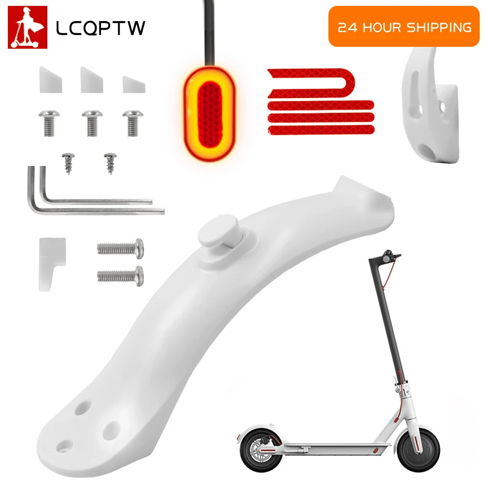 For Xiaomi M365/Pro Electric Scooter Rear Fender Mud Guard Taillight Bracke Part 