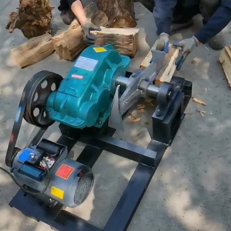 Electric Wood Splitter Horizontal Woodcutting Machine Household 15KW Log Splitters Efficient Firewood Chopper Logging Chopping