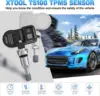 XTOOL TS100 Sensor Tools Work with TP150 Tire Pressure Monitor Programming Sensor 433 & 315MHZ TPMS Sensor Tire Repair Scanner 2