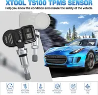 XTOOL TS100 Sensor Tools Work with TP150 Tire Pressure Monitor Programming Sensor 433 & 315MHZ TPMS Sensor Tire Repair Scanner 2