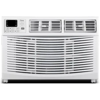 8000 BTU Window Air Conditioner for Cooling Up to 350 Sq. Ft. Features Quiet Operation Cool Fan Dry Modes Digital Display Remot