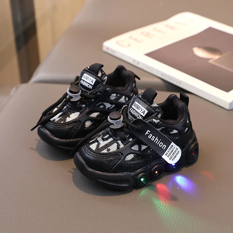 Baby Shoe Cartoon Casual Sneaker for Boy Kid Shoe Girl Illuminated Shoe Soft Sole Mesh Breathable Anti-slippery Tenis De Mujer 4