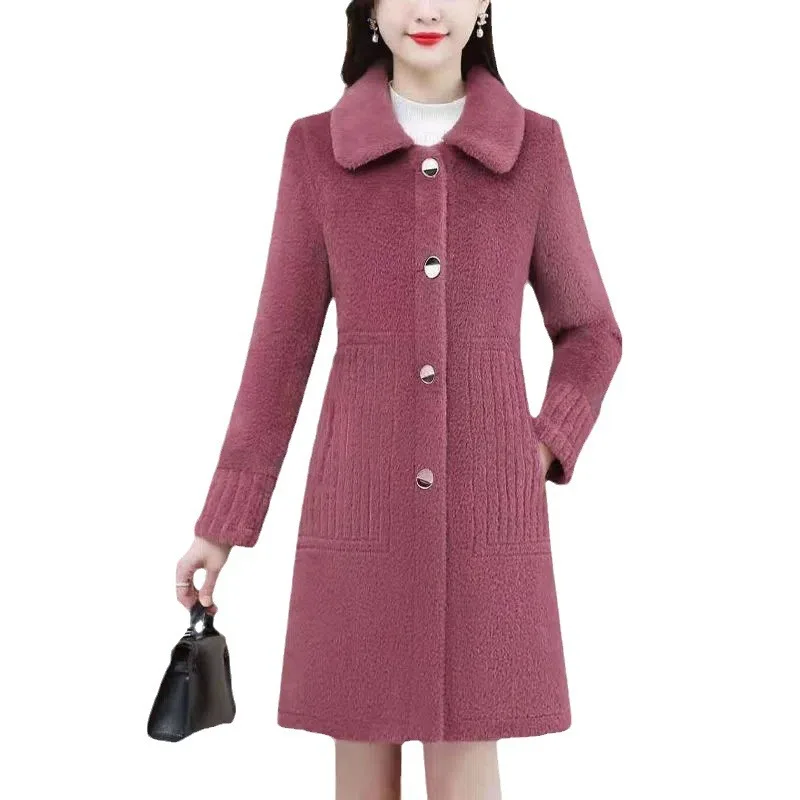 بالإضافة إلى حجم سميكة الدفء طوق بولو لون نقي منتص...